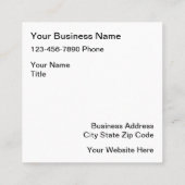 ファッションショッピングコンシェルジュ スクエア名刺 (裏面)