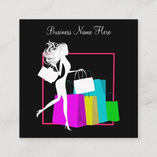 ファッションショッピングコンシェルジュ スクエア名刺 (正面)