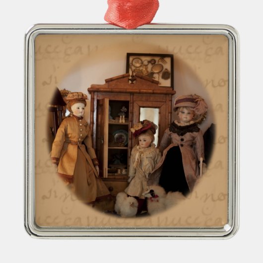 ファッションショッピング メタルオーナメント (正面)