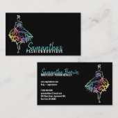 ファッションショップドレススケッチブラックブティック 名刺 (正面/裏面)