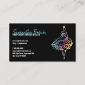 ファッションショップドレススケッチブラックブティック 名刺 (裏面)