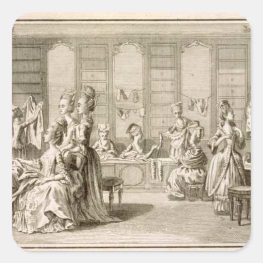 ファッションショップ、Denis Didの「百科事典」から スクエアシール (正面)