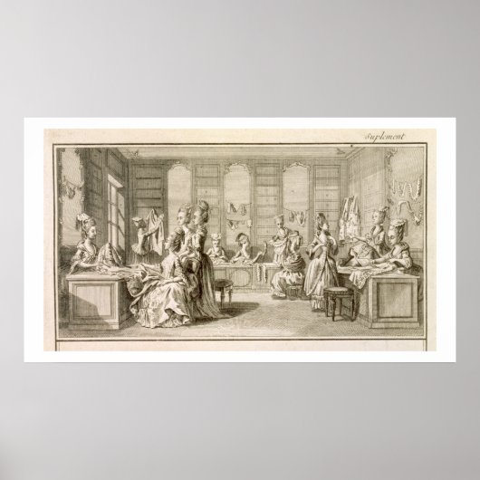 ファッションショップ、Denis Didの「百科事典」から ポスター (正面)