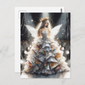 ファッションショーに登場する妖精のドレス – チップスでバッグ ポストカード (正面/裏面)