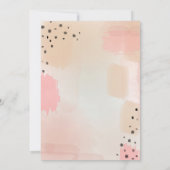 ファッションショーチャリティイベントドレス型枠ピンク 招待状 (裏面)