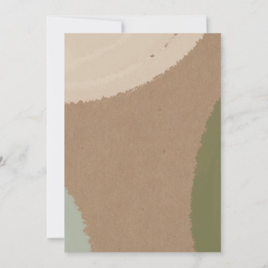 ファッションショーチャリティイベントドレス型枠抽象芸術 招待状 (裏面)