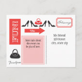 ファッションショー招待状 インビテーションポストカード (裏面)