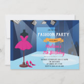 ファッションショー誕生日の招待 招待状 (正面)