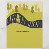 ファッションショー スタイル デザイナー ご招待 チラシ (裏面)