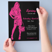 ファッションショー（ディープピンク） チラシ (手)