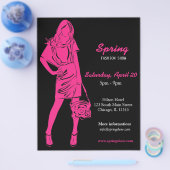 ファッションショー（ディープピンク） チラシ (シングル)