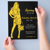 ファッションショー（黄色） チラシ (手)