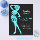 ファッションショー(Turquiose) チラシ (シングル)