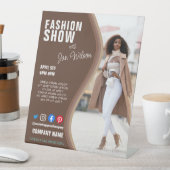 ファッションショーBUSINESSカスタムロゴチラシのポスター 台座サイン (インサイチュ)