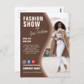 ファッションショーBUSINESSカスタムロゴチラシPoster Pe ポストカード (正面/裏面)