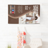 ファッションショーBUSINESSカスタムロゴチラシPoster Pe 横断幕 (インサイチュ)