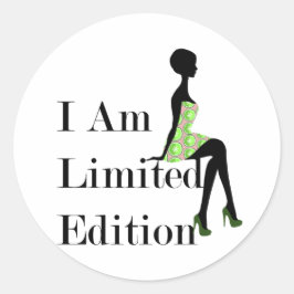 ファッションシルエットI Am Limited Editionステッカー ラウンドシール