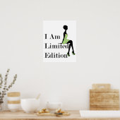 ファッションシルエットI Am Limited Edition引用文 ポスター (キッチン)