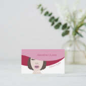 ファッションシンプルスタイリッシュモダン名刺 名刺 (スタンド正面)