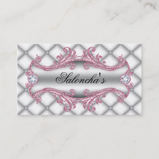 ファッションジュエリーメイクアーティストタフエレガントトサテン 名刺 (正面)