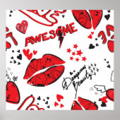 ファッションスケッチグラマー:ガリッシュプリント。 ポスター (正面)