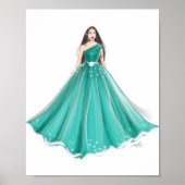 ファッションスケッチ、アート、 ポスター (正面)