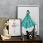 ファッションスケッチ、アート、 ポスター