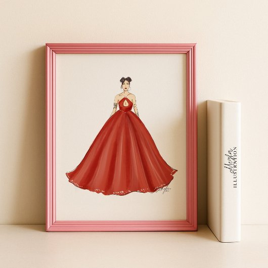 ファッションスケッチ、ファッションイラストレーション、 ポスター