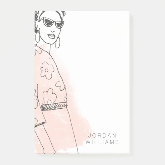 ファッションスケッチ ポストイット (正面)