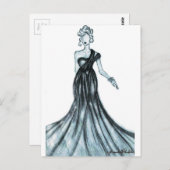 ファッションスケッチ ポストカード (正面/裏面)