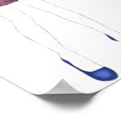 ファッションスケッチ – ラッフルドレス ポスター (角)