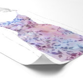 ファッションスケッチ – 水彩ドレス ポスター (角)