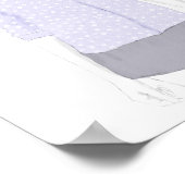 ファッションスケッチ – 水玉模様カーディガン ポスター (角)