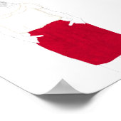 ファッションスケッチ – 赤いスカート ポスター (角)