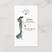 ファッションスタイリストクラッシー&素晴らしい名刺 名刺 (裏面)