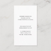 ファッションスタイリストコンテンツ作成者テーラーシーストレス 名刺 (裏面)