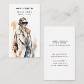 ファッションスタイリストコンテンツ作成者テーラーシーストレス 名刺 (正面/裏面)