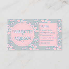 ファッションスタイリストボーレトロフローラ名刺 名刺