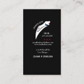 ファッションスタイリストレディ付き帽子 名刺 (裏面)