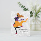 ファッションスタイリッシュシルエット図法 ポストカード (スタンド正面)