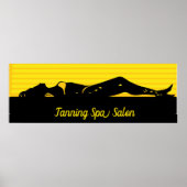 ファッションスタイリッシュトレンディースパなめしイラストレーション ポスター (正面)