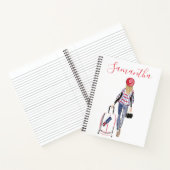 ファッションスタイリッシュロンドンスーツケースカスタムジャーナル ノートブック (内部)