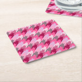 ファッションスタイリッシュヴィンテージ – パターンモダン春 スクエアペーパーコースター (アングル)