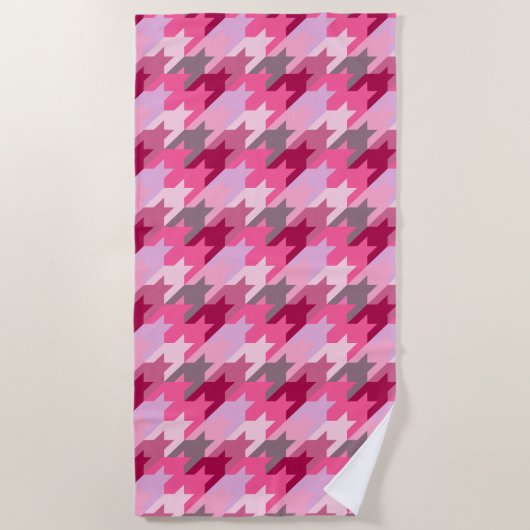 ファッションスタイリッシュヴィンテージ – パターンモダン春 ビーチタオル (正面)