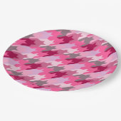 ファッションスタイリッシュヴィンテージ – パターンモダン春 ペーパープレート (アングル)