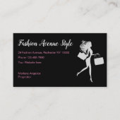 ファッションスタイルショッピングテーマ 名刺 (正面)