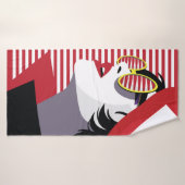 ファッションスタイルポップ・アートのの女性。 バスタオル (バスタオル)