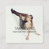 ファッションスタジオフォトグラファープロフェッショナル スクエア名刺 (正面)