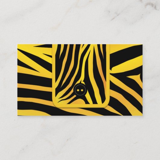 ファッションストライプタイガー名刺 名刺 (裏面)