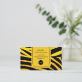 ファッションストライプタイガー名刺 名刺 (スタンド正面)